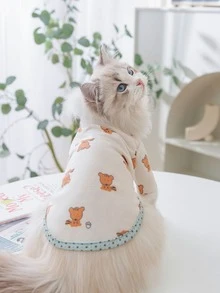 1pc Cartoon Graphic Pet Tee - Multicolor - View 2