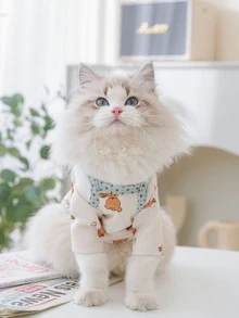 1pc Cartoon Graphic Pet Tee - Multicolor - View 3