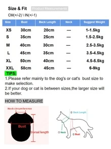 1pc Cartoon Bear Embroidered Pet Tee - Multicolor - View 5