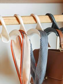 1pc PP Bag Hanger, Daily Grey Multi-purpose Bag Storage Rack For Home - Grey - View 9