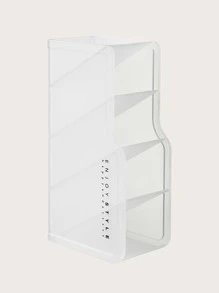 Multi-Grid Lipstick Storage Box, 1pc Clear Makeup Organizer, Inclined Design Pen Holder, Lipgloss Storage Case, Desk Organizer For Countertop Vanity, Office And Bathroom Bag, Bags, Makeup Bag, Vanity, Travel, Make Up Bag, Storage, Makeup Organizer, Makeup Bags, Toiletry Bag, Desk Organiser, Cosmetic Bag, Makeup Pouch, Make Up Organizer, Vanity Accessories, Make Up Pouch, Make Up Bags, Jewellery Box, Pouch, Makeup Brush Holder, Brush Holder, Perfume Organiser, Pouch Bag - White - View 4