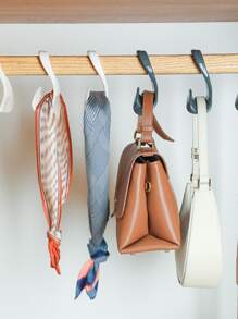 1pc PP Bag Hanger, Daily Grey Multi-purpose Bag Storage Rack For Home - Grey - View 4