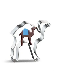 Molde de galletas de acero inoxidable de 1 pieza, cortador de galletas en forma de camello creativo para cocina DIY - Plateado - Ver 3