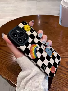 Checkered Pattern Phone Case - Multicolor - View 1