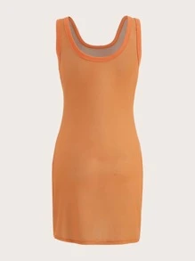 SHEIN ICON Body Heat Map Print Tank Dress - Multicolor - View 2