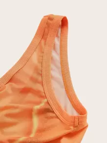 SHEIN ICON Body Heat Map Print Tank Dress - Multicolor - View 3