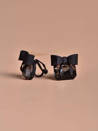 2pcs/Set Bow Decor Ear Cuff Valentines,Mom,Mother,Mother's Day,Gift