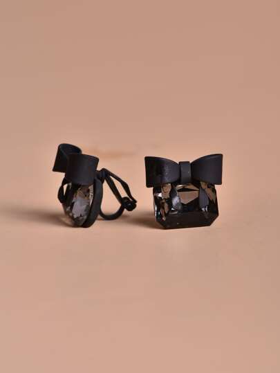 2pcs/Set Bow Decor Ear Cuff Valentines,Mom,Mother,Mother's Day,Gift