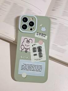 Handyhülle mit Cartoon Hase Muster - Verschiedenfarbig - Übersicht 4