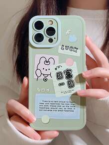 Handyhülle mit Cartoon Hase Muster - Verschiedenfarbig - Übersicht 6