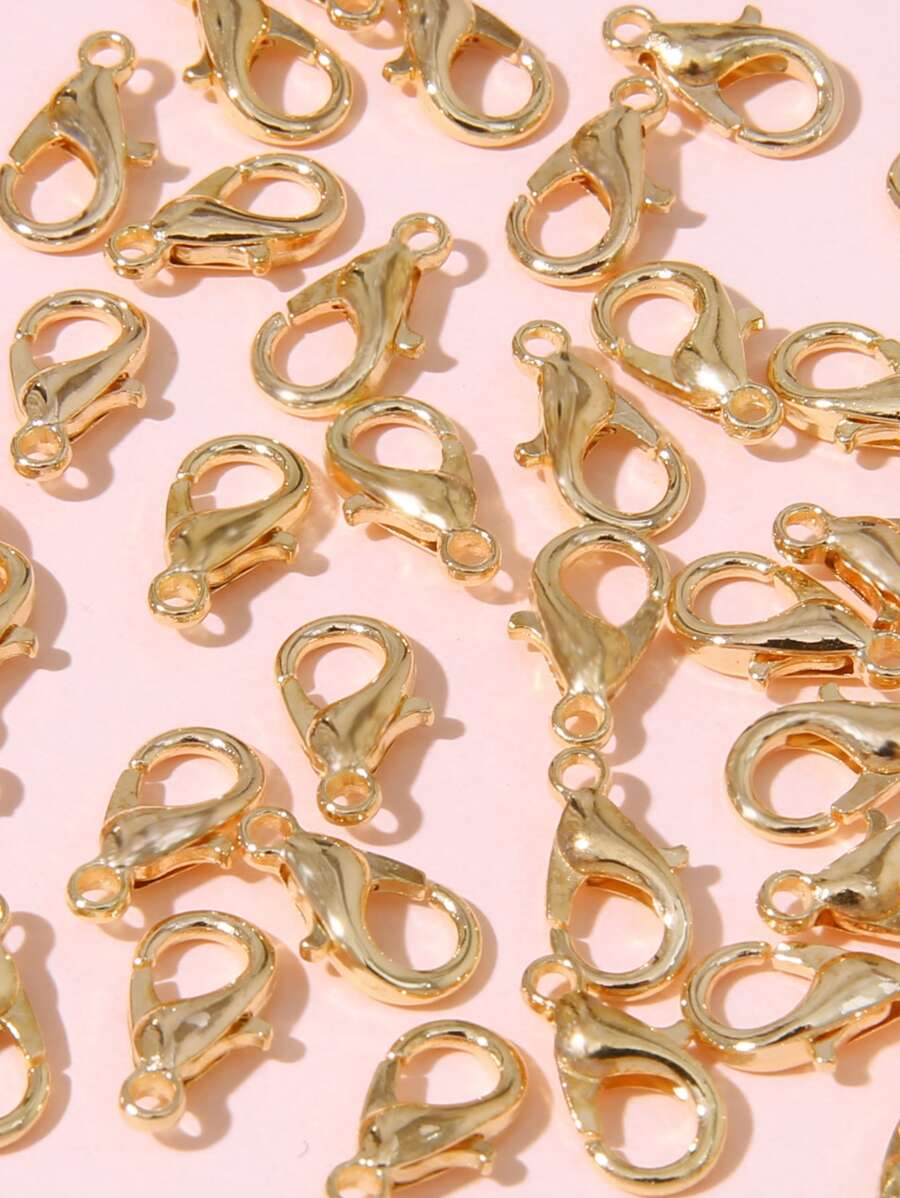 50 chiếc kẹp tôm hùm 12 mm có thể được sử dụng để sản xuất đồ trang sức DIY - Bạc - Xem 1