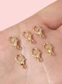50 chiếc kẹp tôm hùm 12 mm có thể được sử dụng để sản xuất đồ trang sức DIY - Bạc - Xem 2