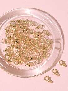 50 chiếc kẹp tôm hùm 12 mm có thể được sử dụng để sản xuất đồ trang sức DIY - Bạc - Xem 3