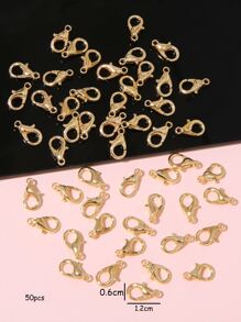 50 chiếc kẹp tôm hùm 12 mm có thể được sử dụng để sản xuất đồ trang sức DIY - Bạc - Xem 4