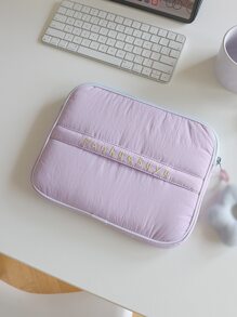 FANHUABUYU Túi xách tay thêu hoa - Màu tím - Xem 2