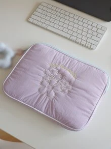 FANHUABUYU Túi xách tay thêu hoa - Màu tím - Xem 3