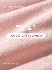 LUVLETTE Plus 3-Pack High Rise Cotton Boyshorts - Multicolor - View 5