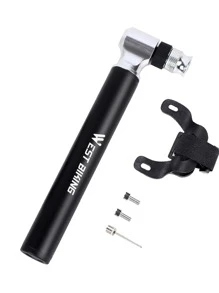 WEST BIKING 1入組自行車打氣筒 - 黑色 - 查看 2