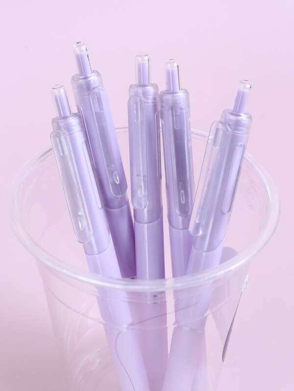 5pcs Minimalist Gel Pen SHEIN USA