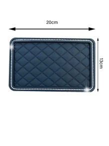 1pc Silicone Non-slip Car Pad - Black - View 2