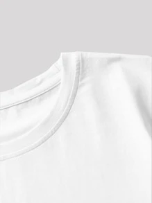 ROMWE MEN Áo thun & Áo lót Nam Hoạt hình Slogan Giải trí - trắng - Xem 4