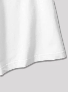 ROMWE MEN Street Life Camiseta vintage Y2k para hombre con eslogan y gráficos de caricaturas - Blanco - Ver 5