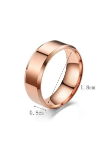 Vòng đeo tay bằng kim loại thời trang thông thường dành cho nam giới, dành cho quà tặng trang sức và bữa tiệc - Hoa hồng vàng - Xem 3