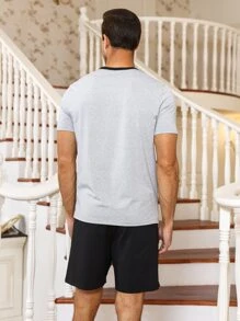 Bộ đồ giản dị  Nam Túi Khối Màu Sọc - Nhiều màu - Xem 2