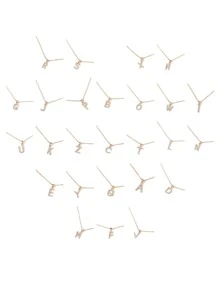 Collar grabado con diamante de imitación con letra