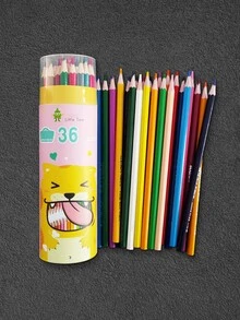 36 piezas de madera de colores lápiz - Multicolor - Ver 4