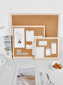 1 tablero de corcho de una cara de gran tamaño, se puede montar en la pared, 60*40 cm/23,6*15,7 pulgadas - Marrón - Ver 2