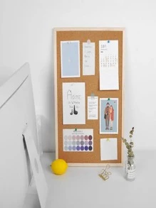 1 tablero de corcho de una cara de gran tamaño, se puede montar en la pared, 60*40 cm/23,6*15,7 pulgadas - Marrón - Ver 3