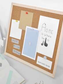 1 tablero de corcho de una cara de gran tamaño, se puede montar en la pared, 60*40 cm/23,6*15,7 pulgadas - Marrón - Ver 4