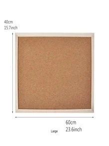 1 tablero de corcho de una cara de gran tamaño, se puede montar en la pared, 60*40 cm/23,6*15,7 pulgadas - Marrón - Ver 6