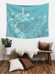 1 Vải Thảm Hiện Đại Họa Tiết Con Rùa Thảm Poster Treo Tường Cho Phòng Ngủ Thẩm Mỹ - Nhiều màu - Xem 5