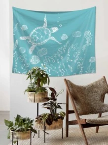 1 Vải Thảm Hiện Đại Họa Tiết Con Rùa Thảm Poster Treo Tường Cho Phòng Ngủ Thẩm Mỹ - Nhiều màu - Xem 7