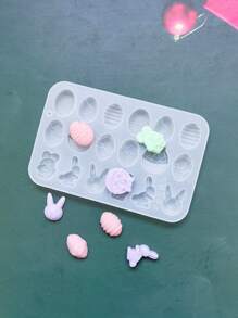 1 Khuôn Kẹo Silicon, Hiện Đại Trứng Phục Sinh & Thỏ Thiết Kế Khuôn Kẹo Cho Gia Đình - trắng - Xem 5