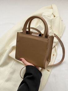 迷你雙把手方包優雅手提包