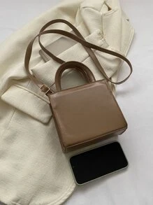 迷你雙把手方包優雅手提包