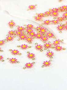 50 piezas/set Accesorio de joya DIY con diseño de flor - Multicolor - Ver 2