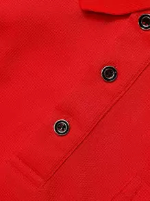 Manfinity Homme 男士素色POLO衫 - 紅色 - 查看 6