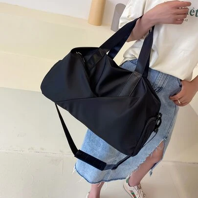 Solid Training Bag With Strap Travel Bag