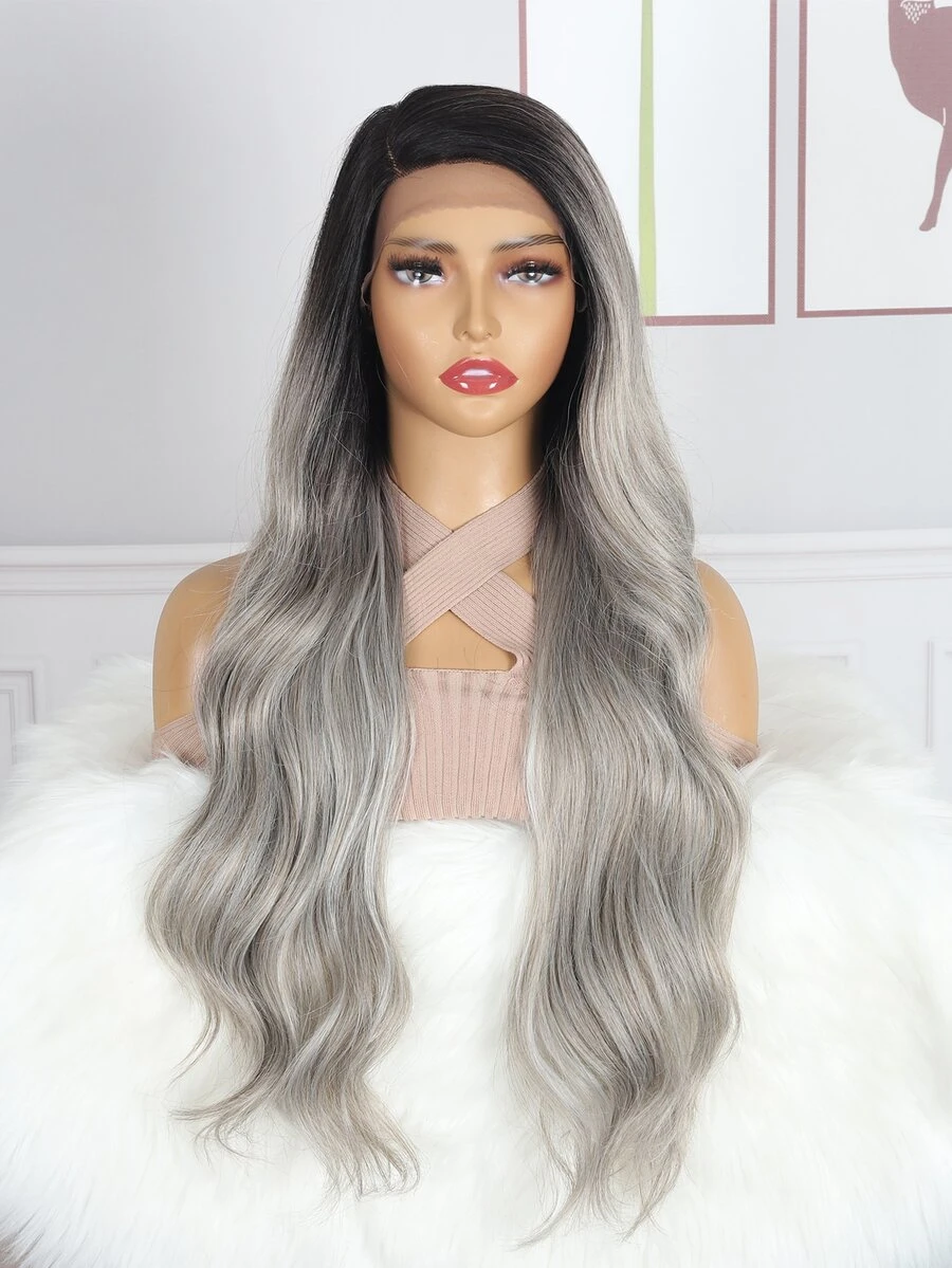 13 * 1 Tóc giả tổng hợp gợn sóng dài hình chữ T - Nhiều màu - Xem 1