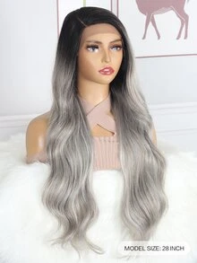 13 * 1 Tóc giả tổng hợp gợn sóng dài hình chữ T - Nhiều màu - Xem 3