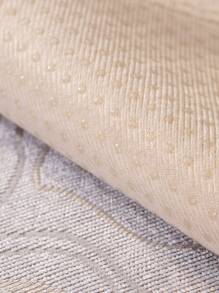 1pc Polyester Sofa Towel, European Style Chevron Pattern Contrast Trim Anti-slip Sofa Cover Blanket For All Season - Light Grey - View 4