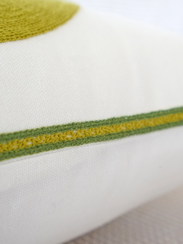 1pc Floral Embroidered Decorative Throw Pillow Case, Canvas Cushion