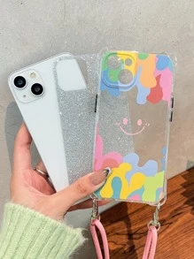 Funda para móvil de sonrisa cara con acollador