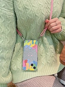 Funda para móvil de sonrisa cara con acollador