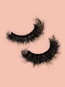 Asiteo 3 Pairs Full Strip Lashes Fluffy Short Natural Thick Soft Volume Long Lasting Wispy False Eyelashes Strip Lashes, Lashes, Eyelashes, Fake Lashes - Black - View 5