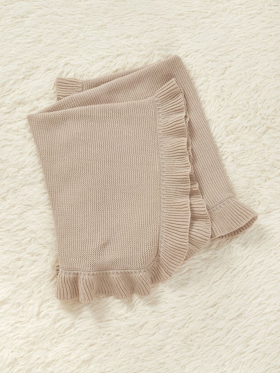 1pc Baby Ruffle Decor Quấn Chăn Tình Yêu Valentine - Màu Khaki - Xem 1